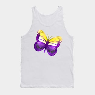 LGBTQ+ Pride Butterfly - Nonbinary Tank Top